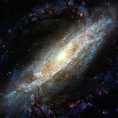 Fototapeta na wymiar Galaxy cluster. Elements of this image furnished by NASA