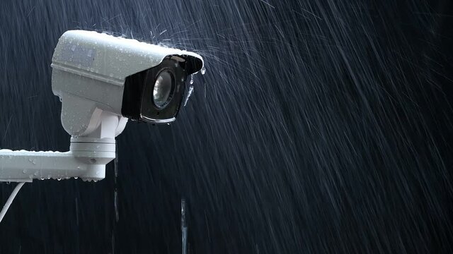 IP camera show worked under pan tilt to observe around security area from home security system