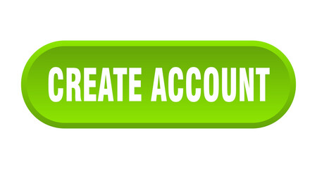 create account button. rounded sign on white background