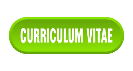 curriculum vitae button. rounded sign on white background