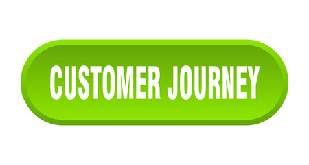 customer journey button. rounded sign on white background