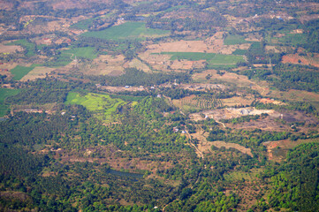 Fototapeta na wymiar Top view from the nelliyampathy hill station kerala India