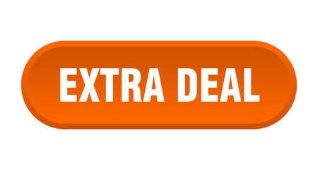 extra deal button. rounded sign on white background