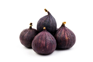 Fresh fig fruits isolated on white background. close-up