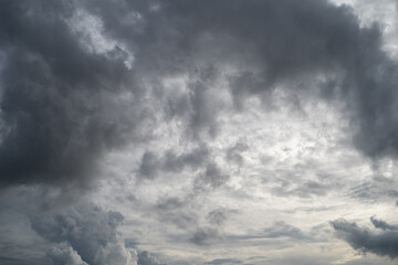 Obraz premium Single white cloud isolated on black background and texture. Brush cloud black background.