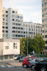 street with buildings at the end