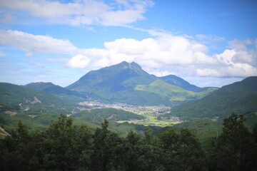 湯布院　由布岳_蛇越峠展望台	
