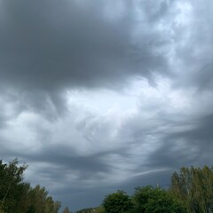 Obraz premium storm clouds lapse