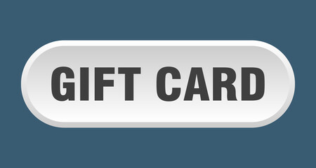 gift card button. rounded sign on white background