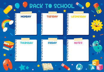Daily And Weekly Planner For Children