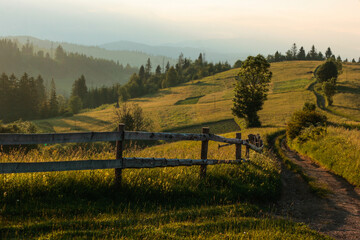 scenic autumn landscape in the mountains