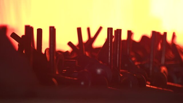 heating of metal products in the furnace