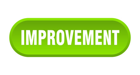improvement button. rounded sign on white background
