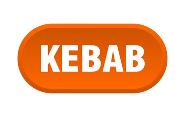 kebab button. rounded sign on white background