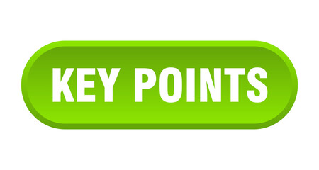 key points button. rounded sign on white background