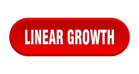 linear growth button. rounded sign on white background
