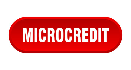 microcredit button. rounded sign on white background