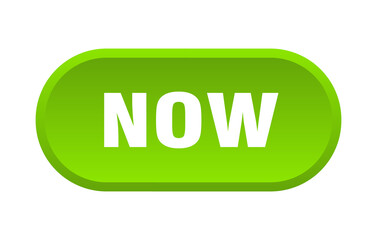 now button. rounded sign on white background