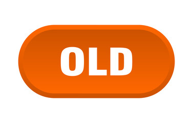 old button. rounded sign on white background