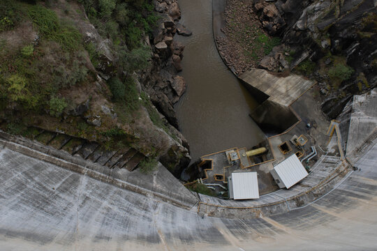 Belesar, Lugo/Spain,09 20 2020: reservoir of Belesar in Lugo Galicia Spain