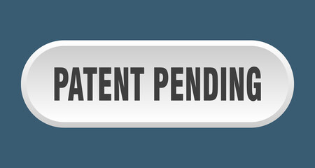 patent pending button. rounded sign on white background