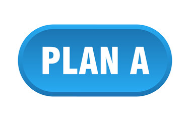 plan a button. rounded sign on white background