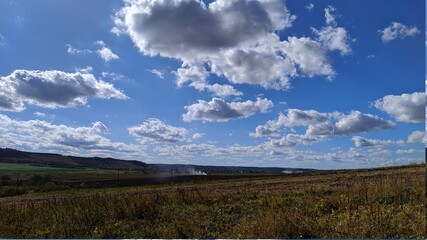 landscape with clouds