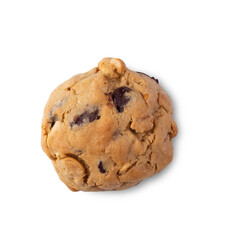 Chocolate chip cookies isolated on a white background