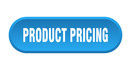 product pricing button. rounded sign on white background