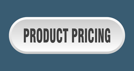 product pricing button. rounded sign on white background