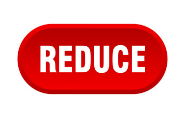 reduce button. rounded sign on white background