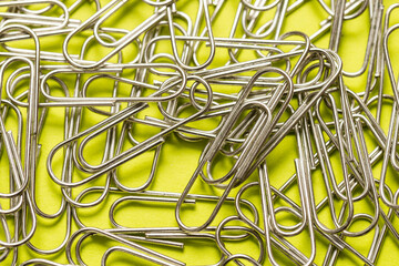 Lot of selver tome metal paper clips