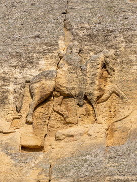 unesco heritage site madara rider or madara horseman early medieval large rock relief carved on the madara pateau, northeastern bulgaria, near shumen