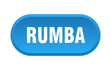 rumba button. rounded sign on white background