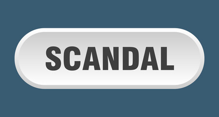 scandal button. rounded sign on white background