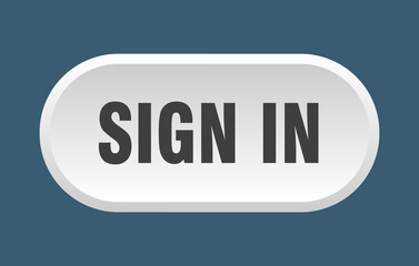 sign in button. rounded sign on white background