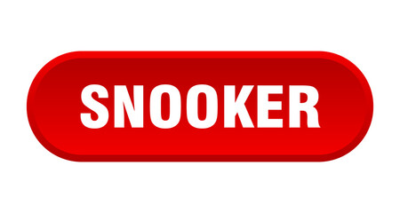 snooker button. rounded sign on white background