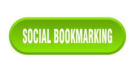 social bookmarking button. rounded sign on white background