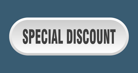 Fototapeta na wymiar special discount button. rounded sign on white background