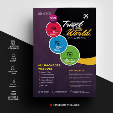 Travel & Vacation Flyer Template