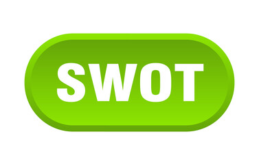 swot button. rounded sign on white background