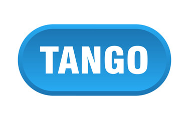 tango button. rounded sign on white background