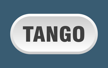 tango button. rounded sign on white background