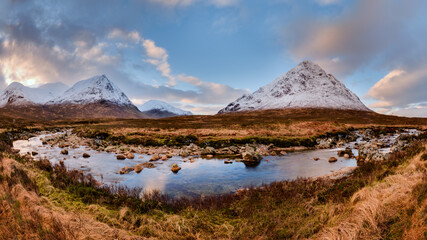 Buachaille Etive Mor from river, Glencoe, west Highlands