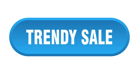 trendy sale button. rounded sign on white background