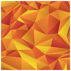 Polygonal orange background