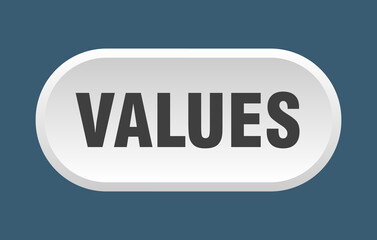 values button. rounded sign on white background