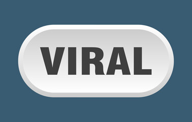 viral button. rounded sign on white background