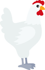 chicken cartoon vector