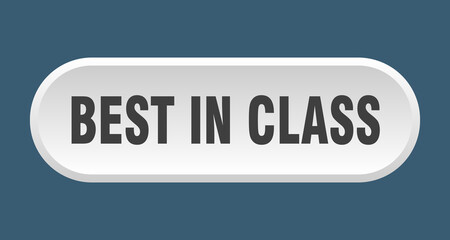 best in class button. rounded sign on white background